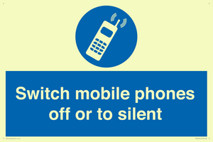 Switch mobile phones off or to silent